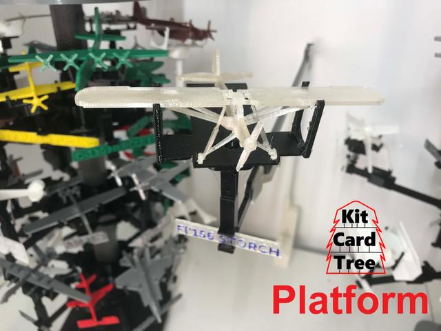Kit Card Tree platform for Fi-156 Storch by Nakozen 3D model thumbnail