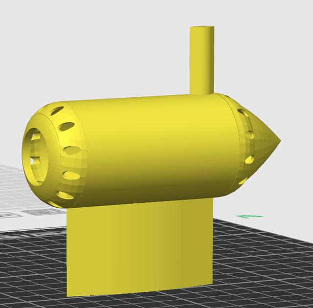 DJI camera pod 3D model thumbnail