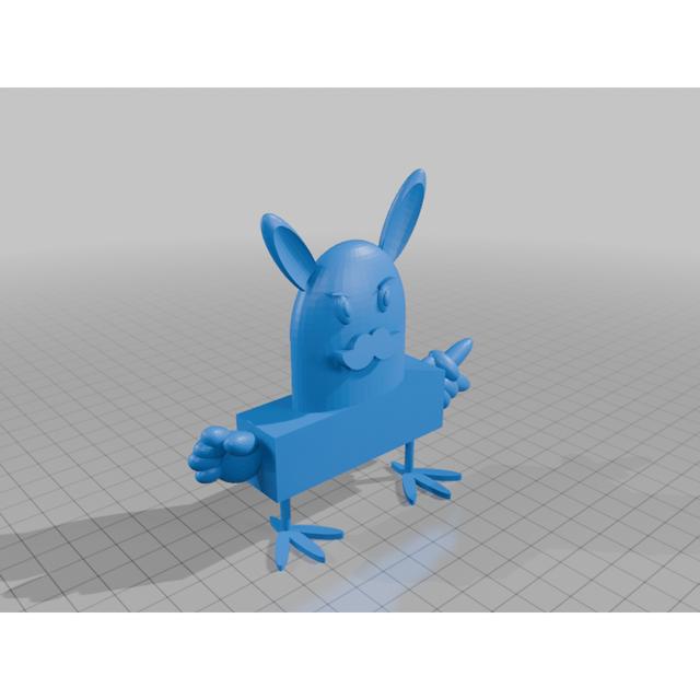 goofy rabbit 3D model thumbnail