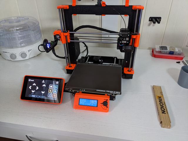MK3S Mount for Raspberry Pi 7" Display 3D model thumbnail