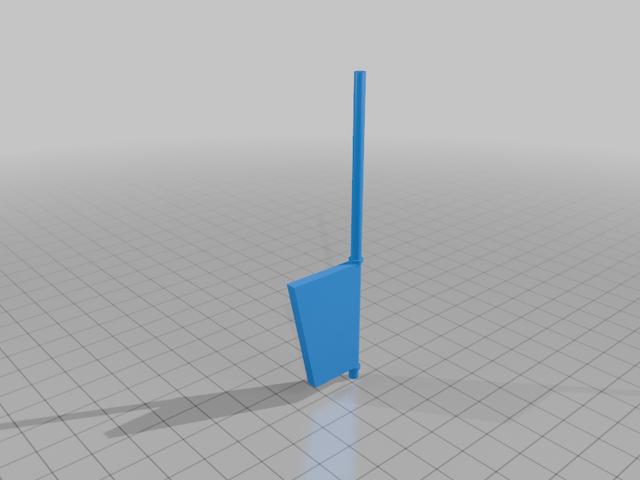 Playmobil 3551 Kutter – Rudder 3D model thumbnail