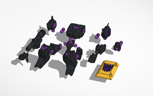 Megatronus Prime 3D model thumbnail