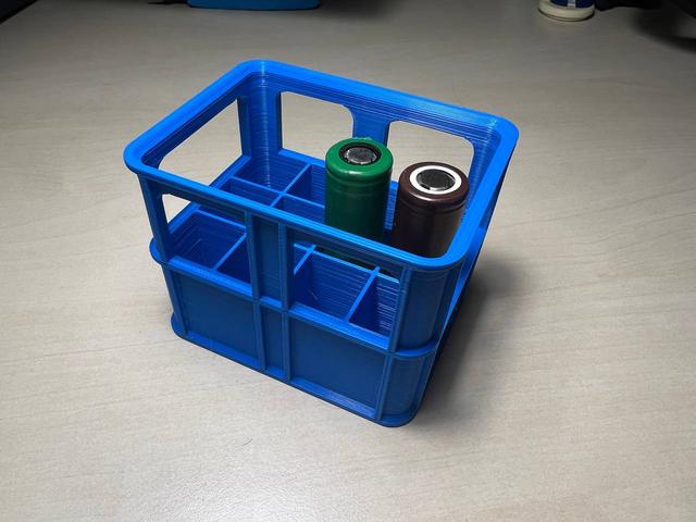 18650 beer case battery holder 3D model thumbnail