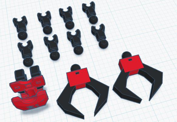 Dummy 13 Claw Pack 3D model thumbnail