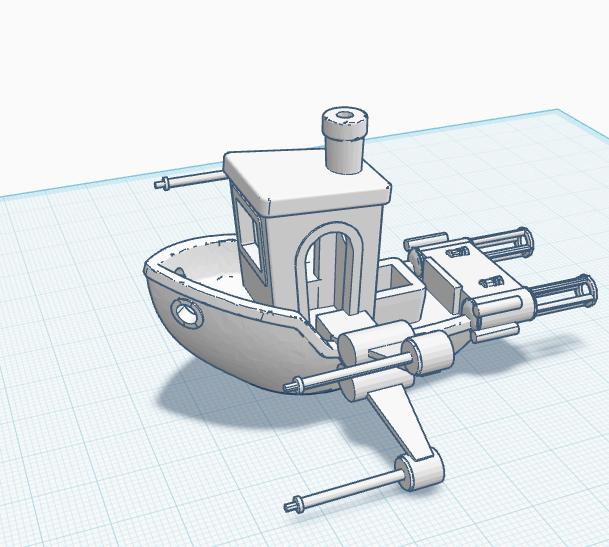 Spaceship Benchy 3D model thumbnail