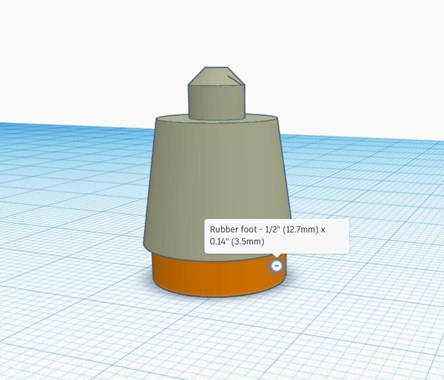 Non-Slip Feet for AMS Drawer Stand 3D model thumbnail