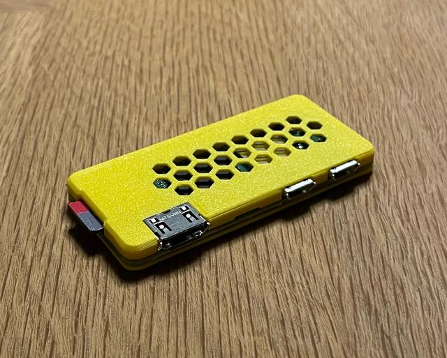 Raspberry Pi Zero 2W Honeycomb case 3D model thumbnail