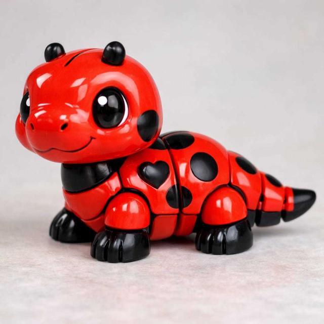 Ladybug Dinosaur 3D model thumbnail