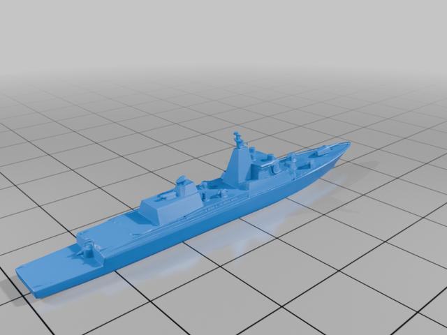 Defiant-class Warship 3D model thumbnail