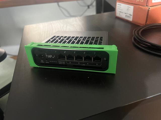 1U Modular Rack - Module for Mikrotik ax² / ac² (for roberts V2) 3D model thumbnail