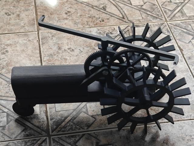 Bigger Front and Rear Wheels for Self Driving Tractor Sprinkler 3D model thumbnail