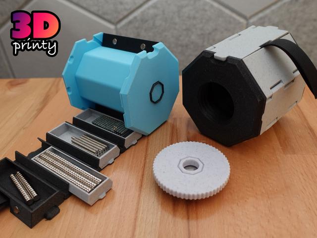 Rolling Storage Box - Apple AirTag Cap 3D model thumbnail