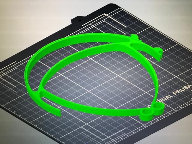 face shield without spikes(diAleksi) but without head band 3D model thumbnail