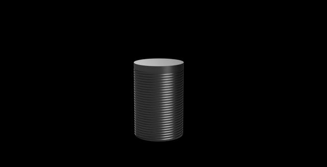 Rugged Cylinder Case 3D model thumbnail