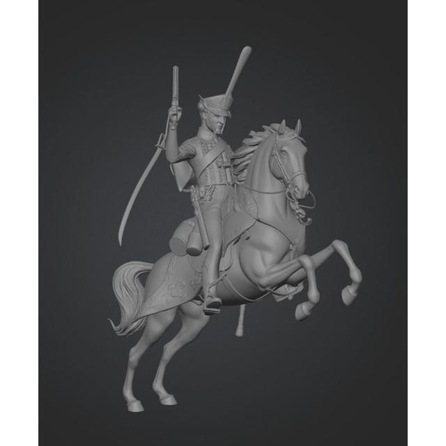 Private of the Sumsk Hussar Regiment 3D model thumbnail