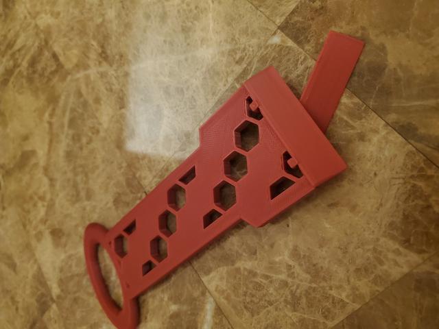 Bed Scraper (replaceable Scraper) 3D model thumbnail