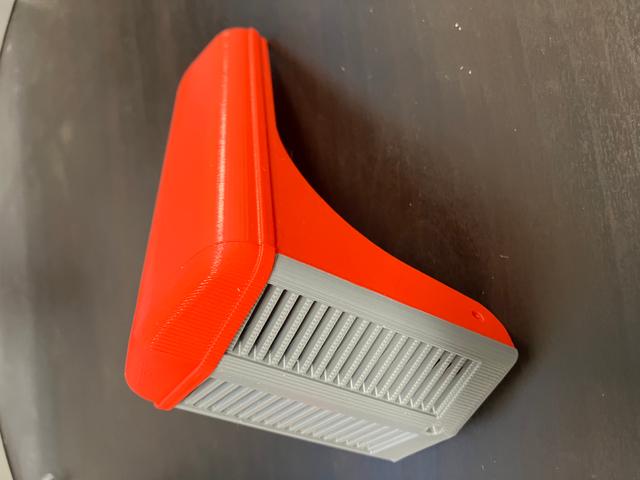 Two piece front grille 3D model thumbnail