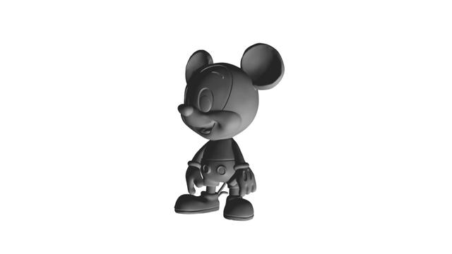 chibi mickey mouse 3D model thumbnail