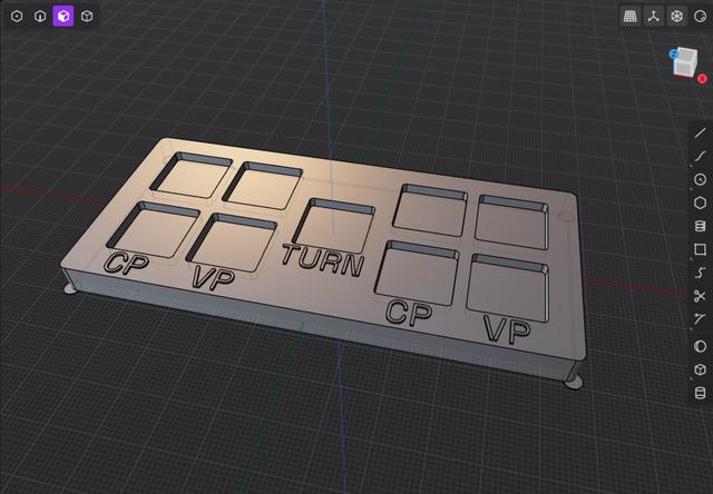 Two Player Warhammer Tracker Better Print 3D model thumbnail