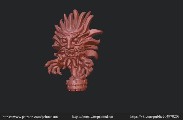 Bannik (slavic bathhouse spirit) 3D model thumbnail