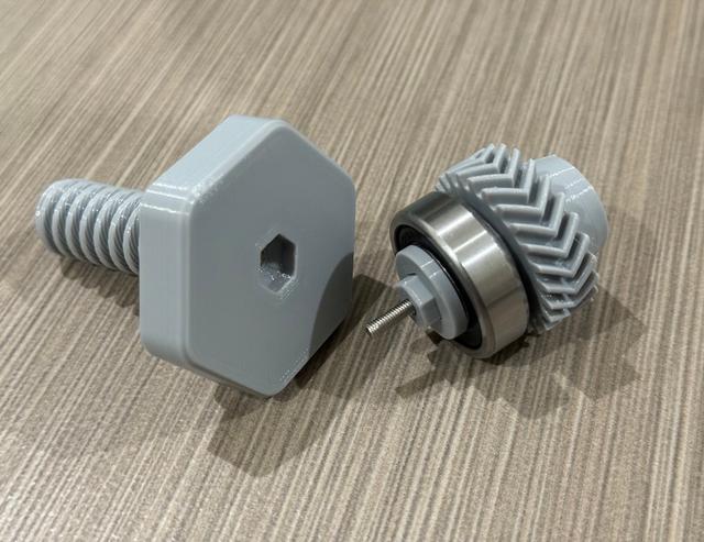 Winder Spool Holder with Hex Axle 3D model thumbnail