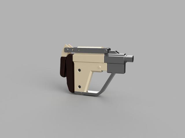ARC Raiders Kinetic Converter Weapon Attachment 3D model thumbnail