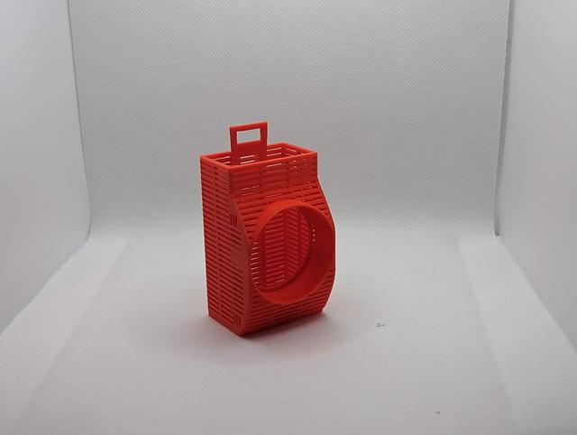 Silica Drybox With Backless Recess For Round Hygrometer 3D model thumbnail