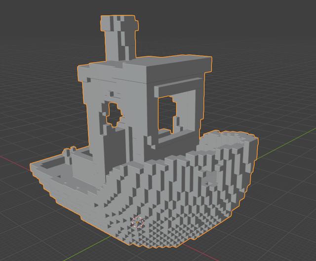 Blocky Benchy 3D model thumbnail