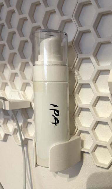 34 mm diameter bottle holder for Honeycomb Storage Wall 3D model thumbnail