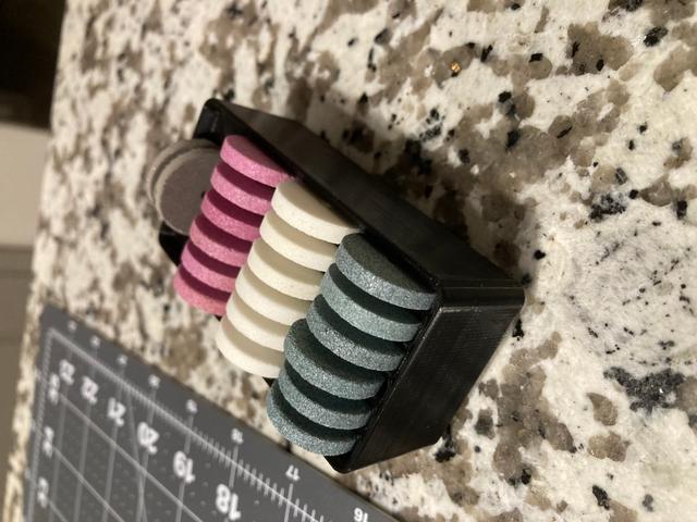 Gridfinity abrasive disk dremel organizer 3D model thumbnail
