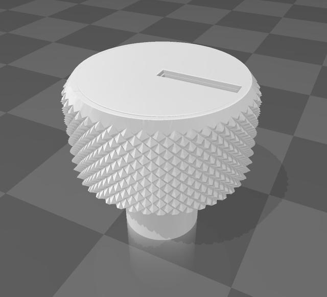 ZOOM F6 Knob 3D model thumbnail