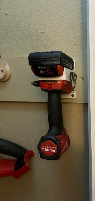 Milwaukee M18 Wall Mount, angled 3D model thumbnail