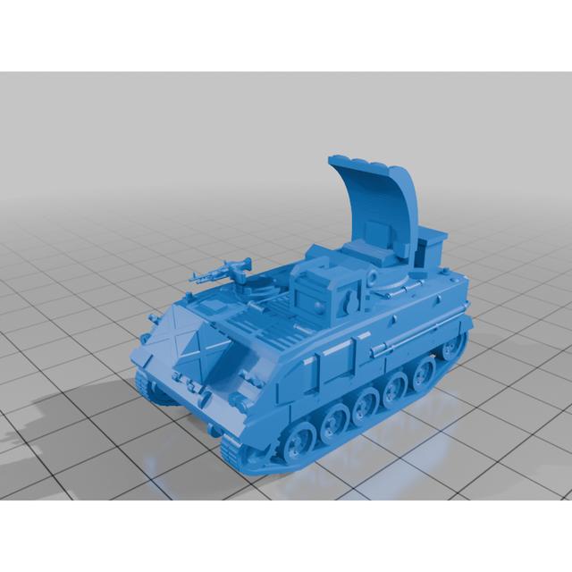 Cymbeline counter Mortar Radar FV432 3D model thumbnail