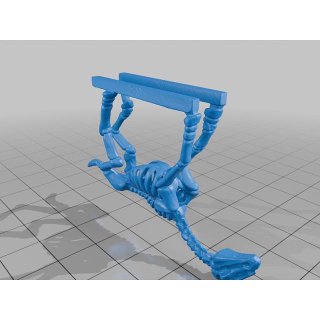 Skeletal Horses 3D model thumbnail