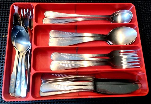 Cutlery Drawer Organizer (204 × 281 × 36 mm / 8.03" × 11.06" × 1.42") – Modular 5-Compartment Tray (Single or Split Version) 3D model thumbnail