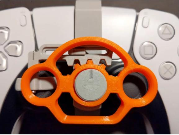 complete steering wheel for ps5 controllers 3D model thumbnail