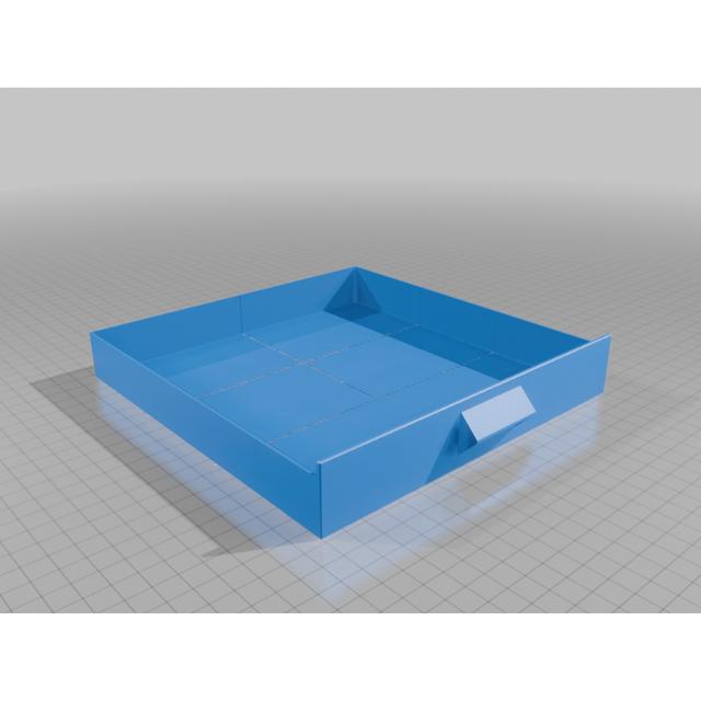 open drawers A+B 3D model thumbnail