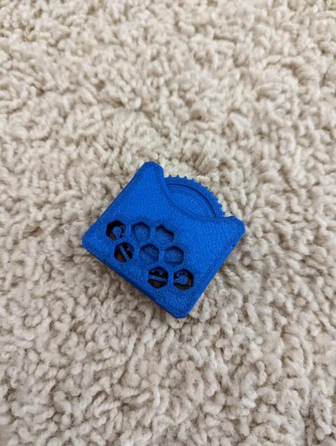 Improved clearance for fidget clicking wheel case A 3D model thumbnail