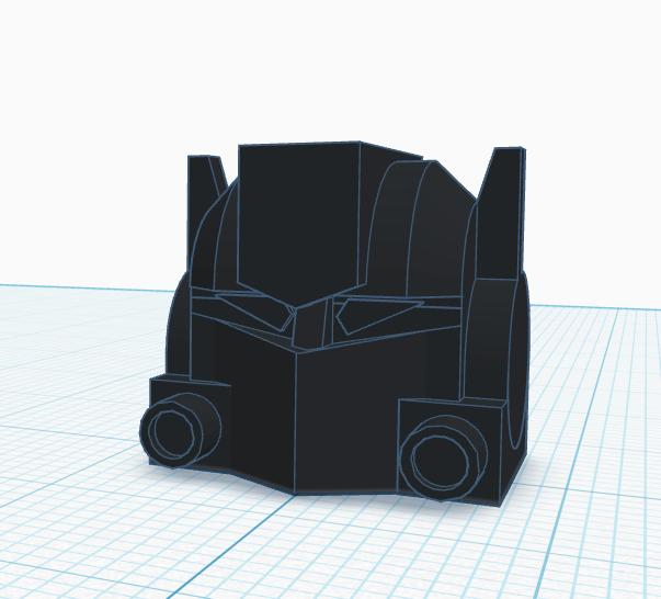 CW G2 Smokescreen/BWII Starscream head and blasters 3D model thumbnail