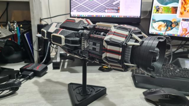 Rocinante rear segment without legs interface 3D model thumbnail