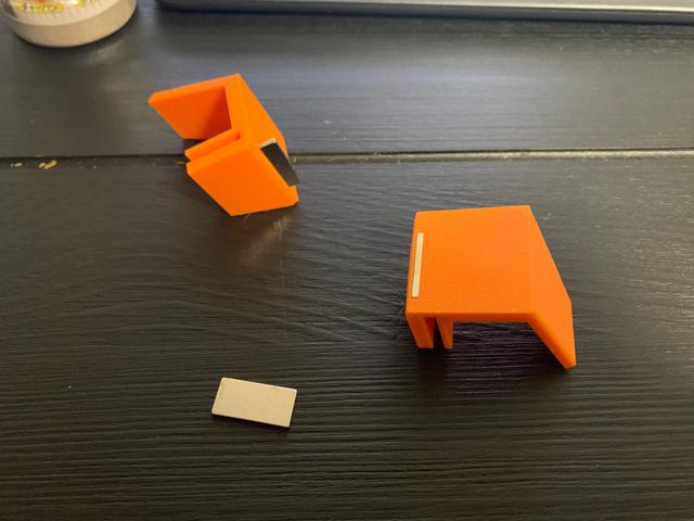 LACK door knob with inserted magnets 3D model thumbnail