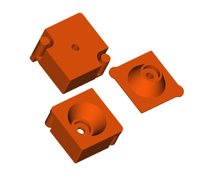 Lack Enclosure double door hinges / edges 3D model thumbnail