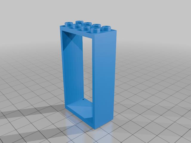 Lego compatiple Window frame large 60594 3D model thumbnail