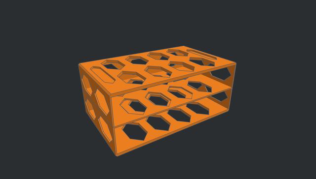 2 Drawer Filament Saver - Gridfinity Modular Drawer Case 3D model thumbnail