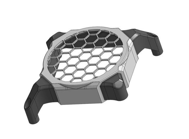 K1 Max Main board fan mount - In TPU for noise dampening 3D model thumbnail