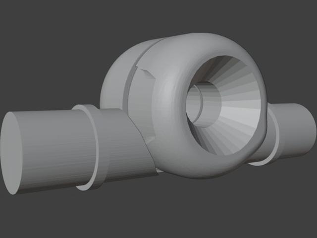 Blokees hinge joint 3D model thumbnail