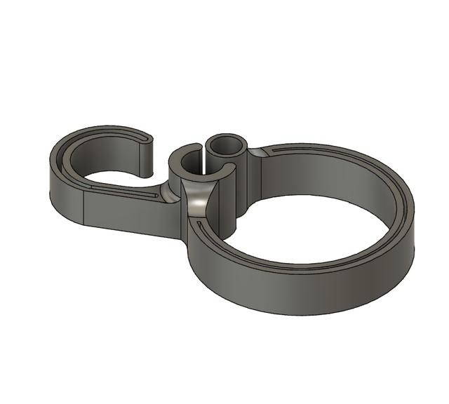 IGRARING-V3 Cable Organizer with hook (flexible, PLA) 3D model thumbnail