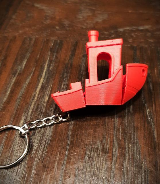 Flexi Benchy Keychain 3D model thumbnail