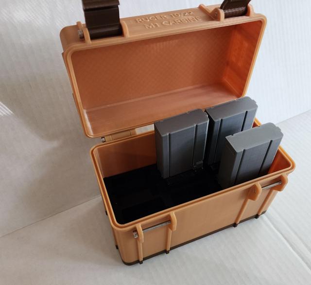 10-22 M1 Carbine mag storage box 3D model thumbnail