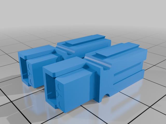 Anderson Connector PP15amp -30amp -45amp 3D model thumbnail